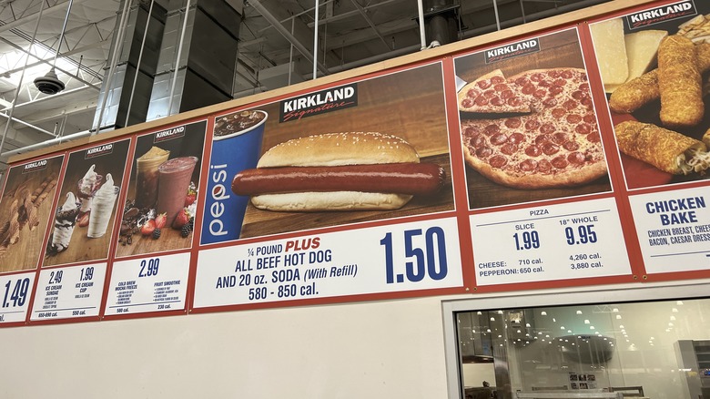 Costco food court menu items