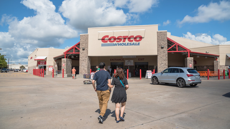 People entering Costco