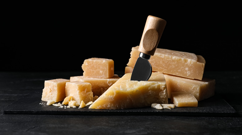 chunks of Parmigiano Reggiano cheese