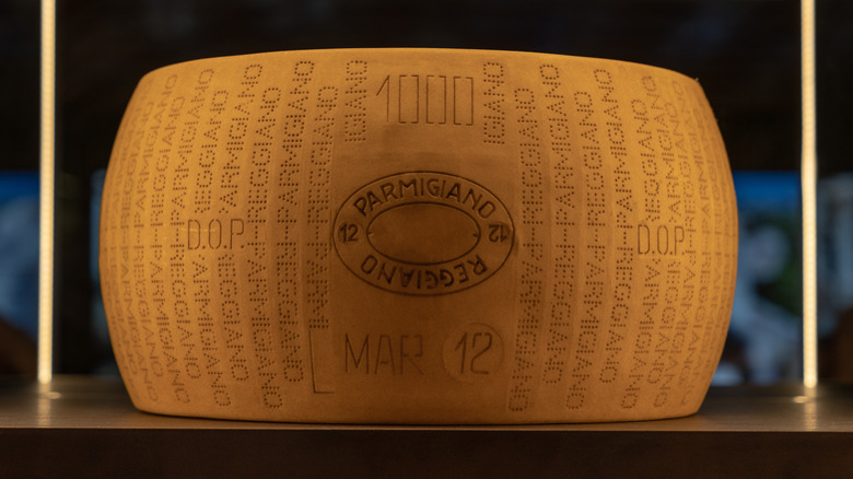 wheel of Parmigiano Reggiano cheese