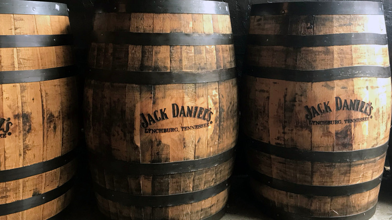 Jack Daniel's whiskey barrels