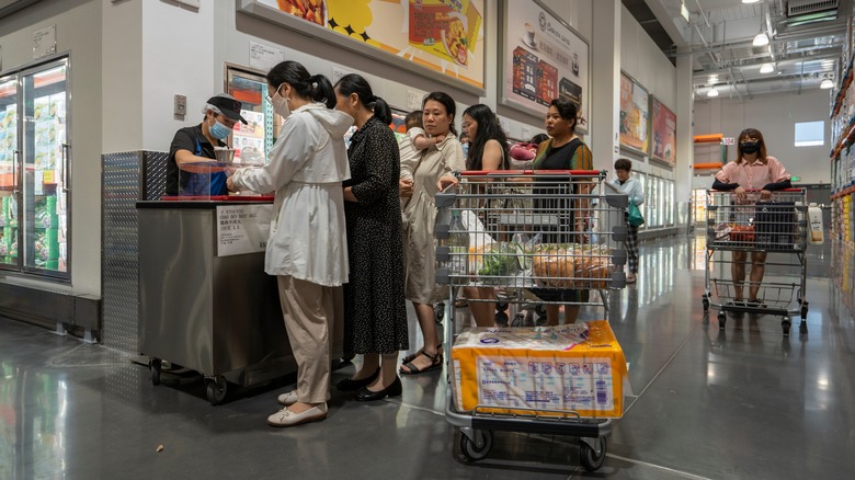 Costco sample station