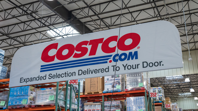 Costco sign in store