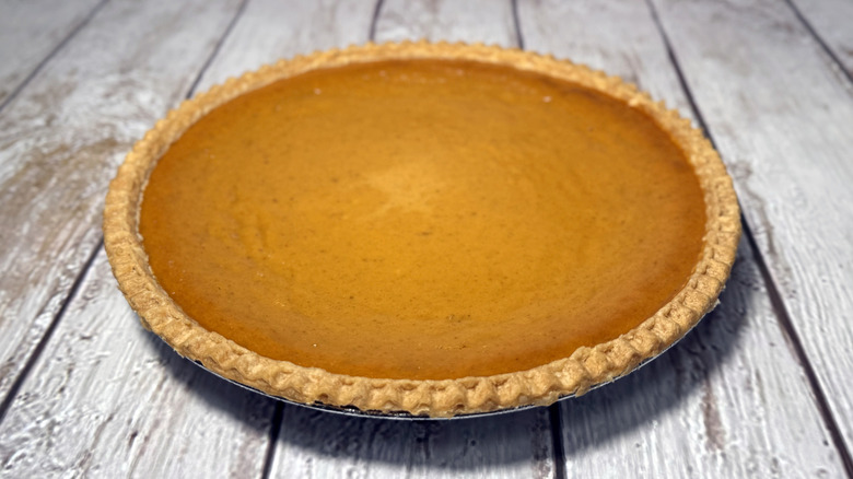 Whole pumpkin pie