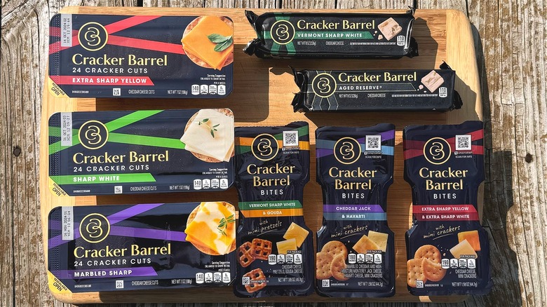 Assorted Cracker Barrel cheeses