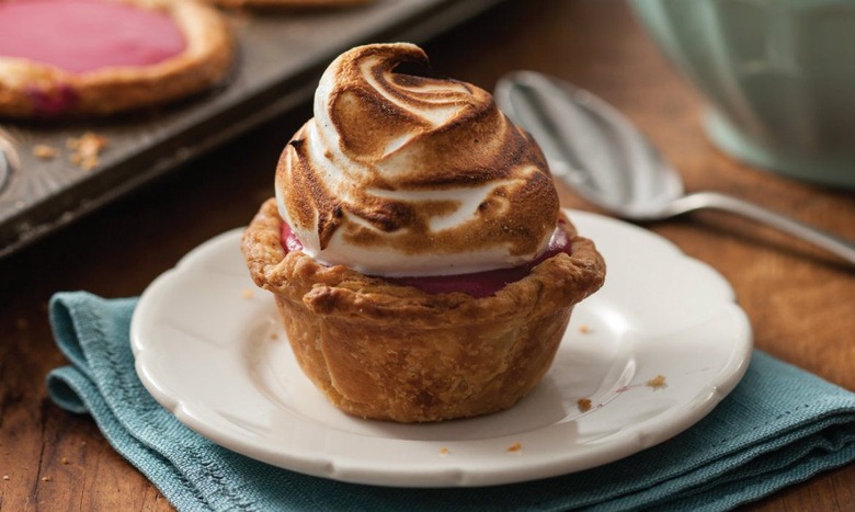 Cranberry Curd Mini Meringue Pies