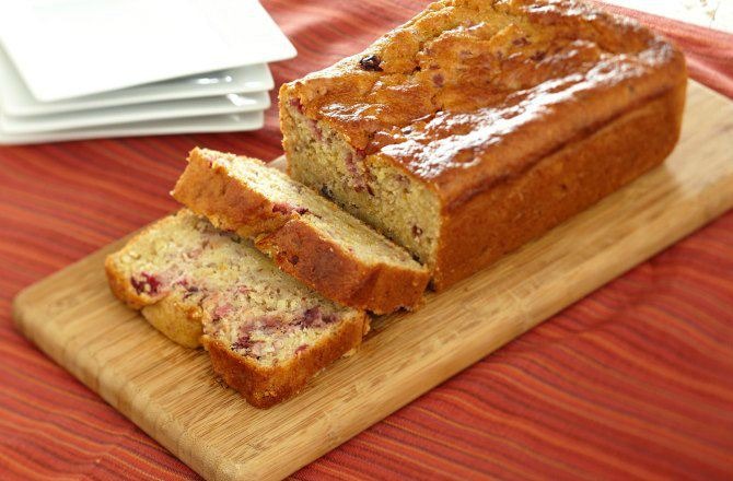 Cranberry Orange Quick Bread with Wheat Germ