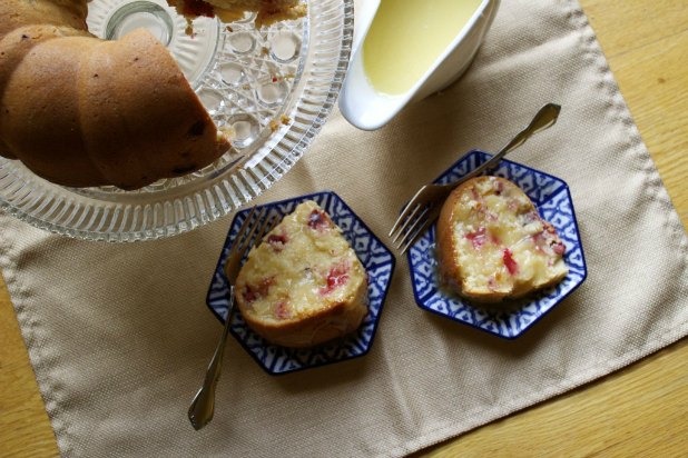 Cranberry Cake with Warm Butter Glaze