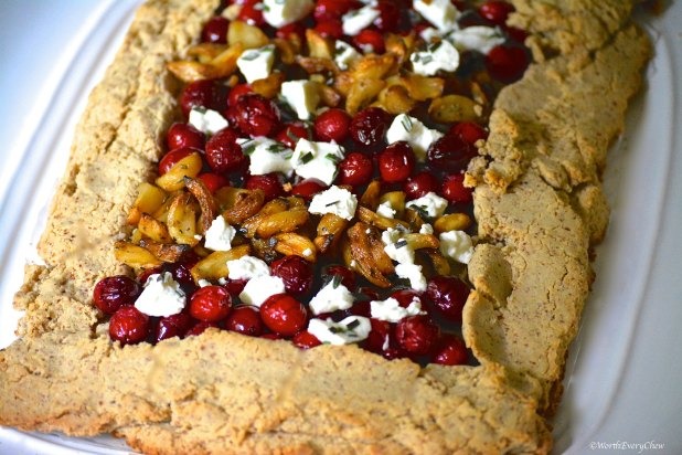 Cranberry Roasted Garlic Galette