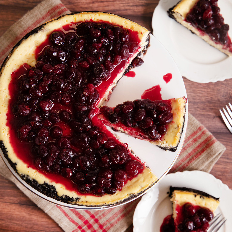 Cranberry Mascarpone Cheesecake 