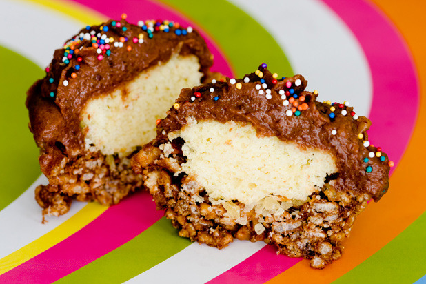 Rice Krispie Treat Cupcakes