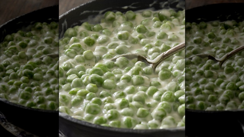 Creamed peas