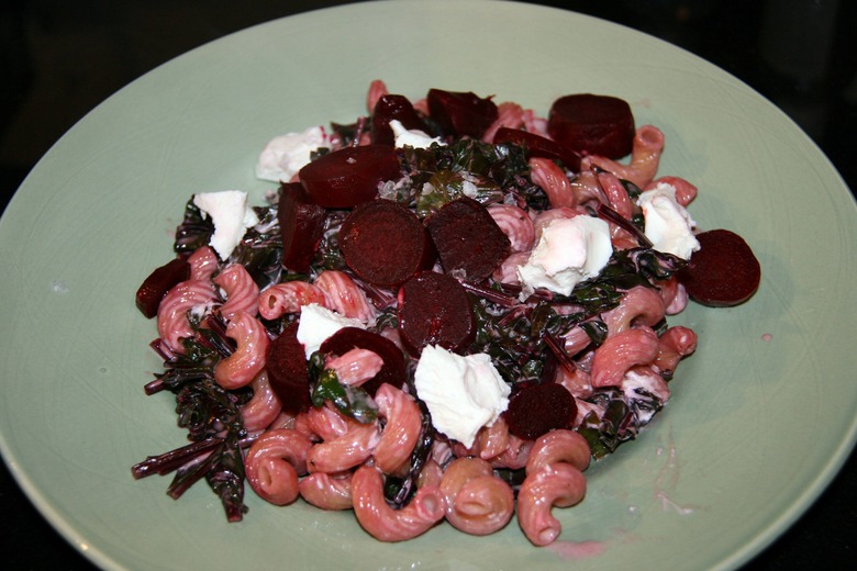 Beet and Goat Cheese Pasta