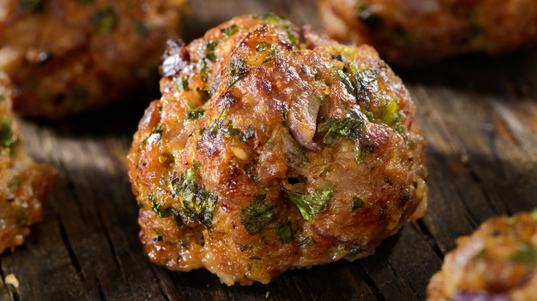 Spiced Greek meatball