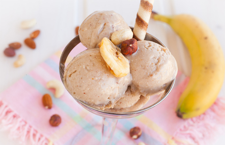 Banana, Honey, and Peanut Butter Ice Cream