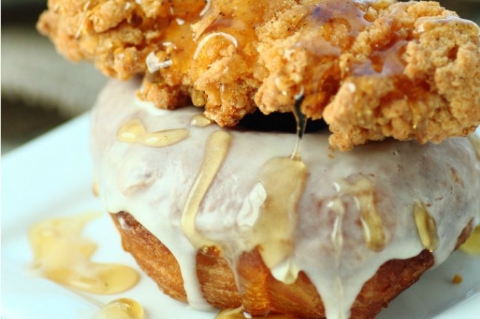 Honey Maple Chicken and Donuts