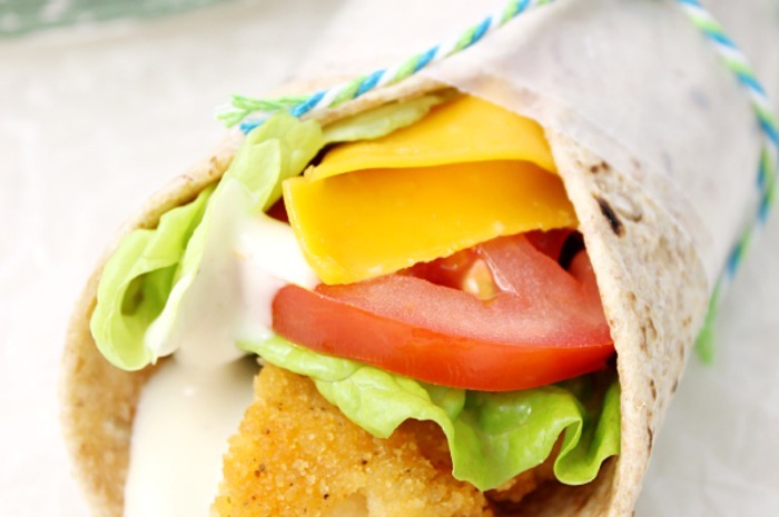 Crispy Chicken Snack Wraps