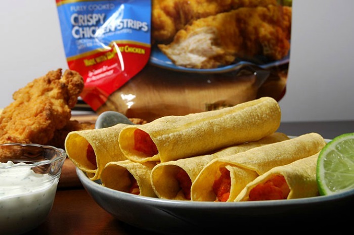 Baked Buffalo Chicken Taquitos