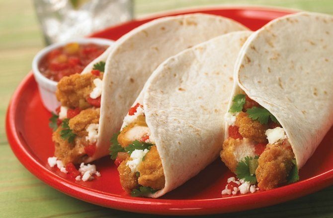 Crispy Chicken Street Tacos