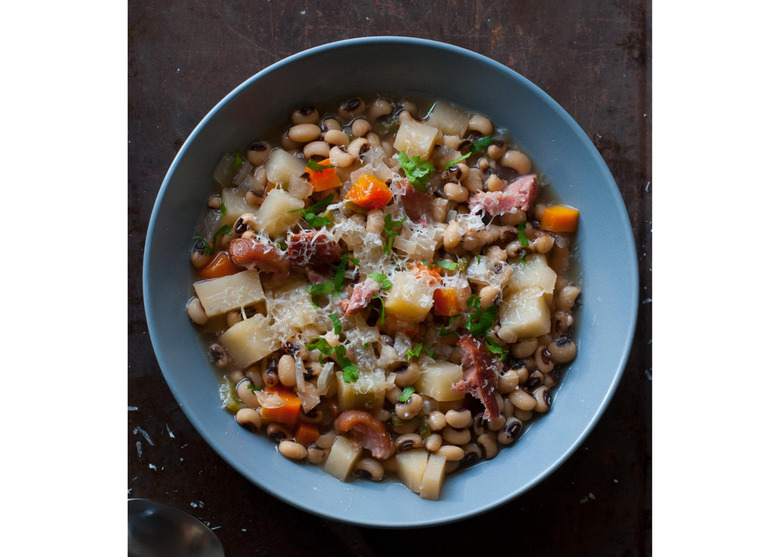 Ham, Black-Eyed Pea, and Idaho Potato Slow Cooker Soup