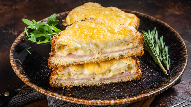 Croque monsieur on plate