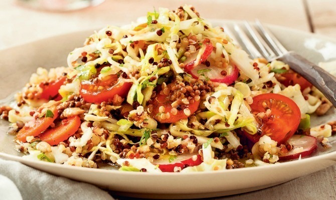 Crunchy Quinoa and Cabbage Salad