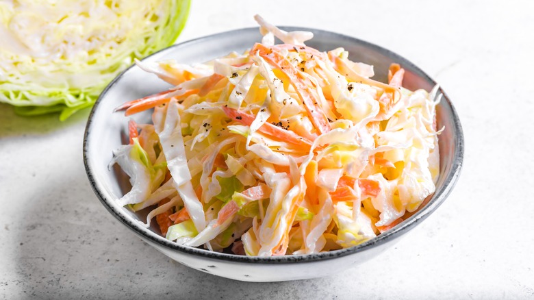 Coleslaw in a bowl