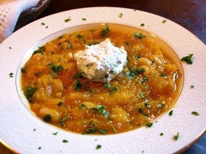 Curried Squash and White Bean Soup