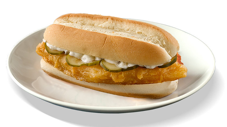 Long John Silver's fish sandwich