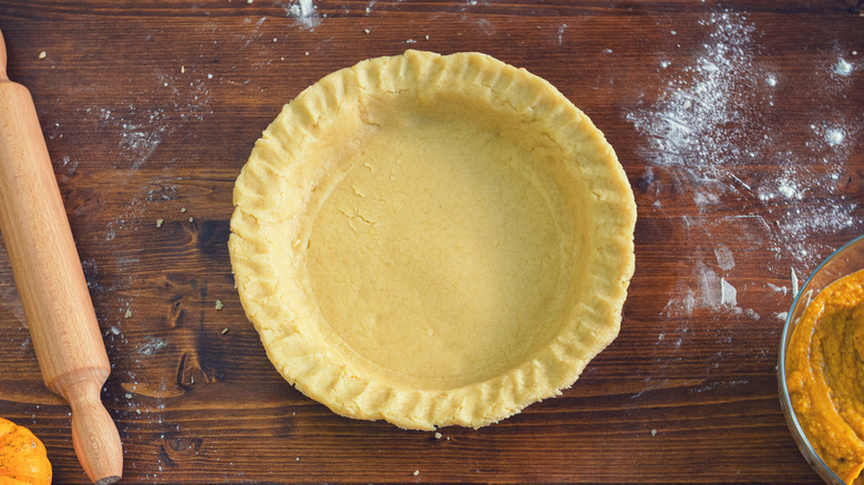 Unbaked pie crust