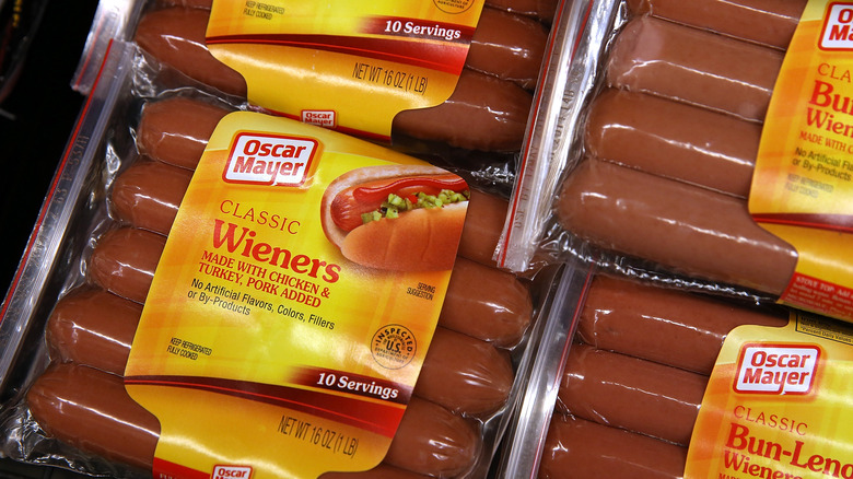 Oscar Meyer hot dog packages