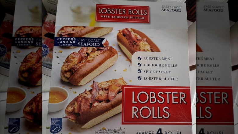 box of Costco lobster rolls