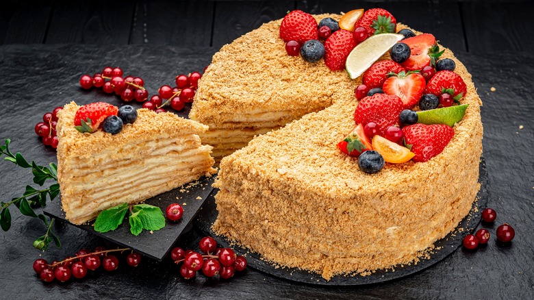 Seamless Pattern of Baking Texture. Brown Cake texture Stock Photo - Alamy