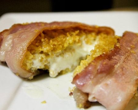 Deep-Fried Bacon-Wrapped Fried Ice Cream