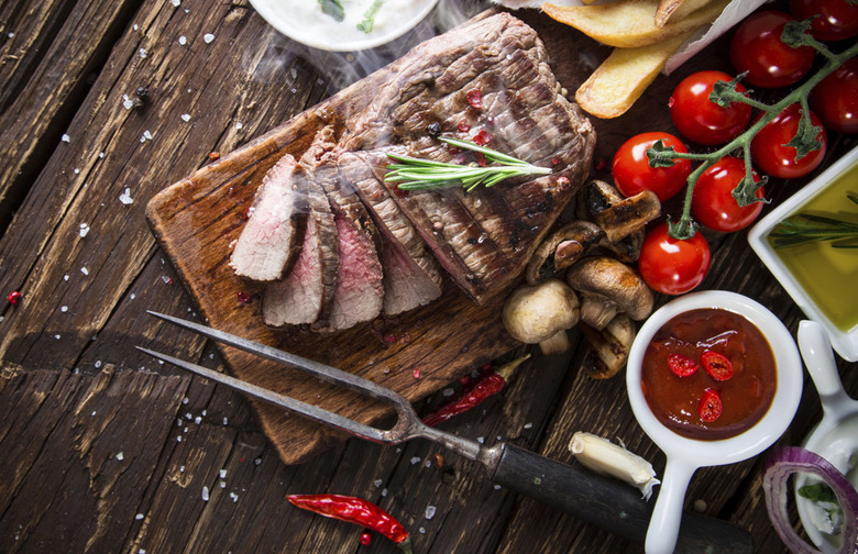 Flat-Iron Steaks with Coffee Rub