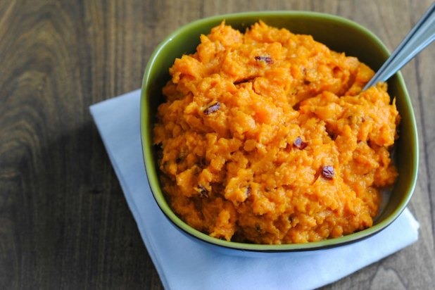 Chipotle-Maple Mashed Sweet Potatoes