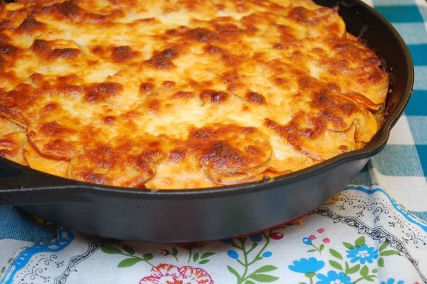 Creamy Chipotle Sweet Potato & Quinoa Casserole