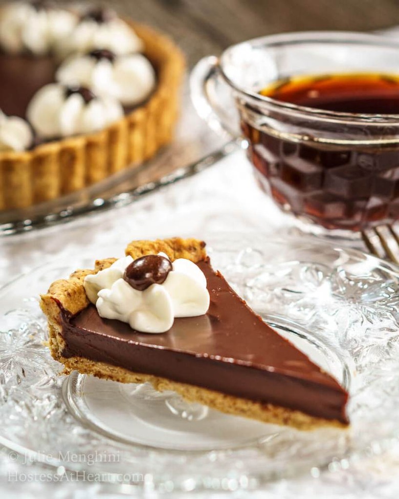 Decadent Dark Chocolate Pecan Tart