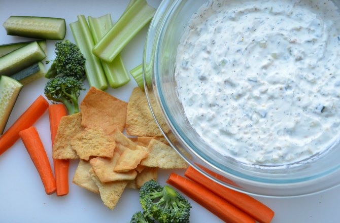 Healthy Tzatziki (Greek Yogurt Dip)