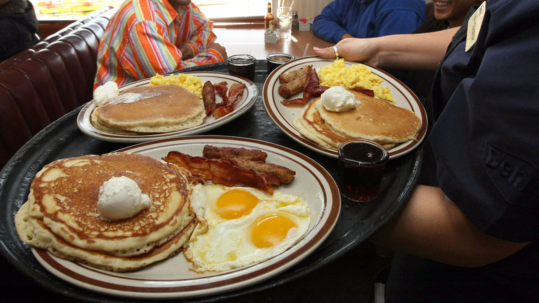 Food served in Denny's