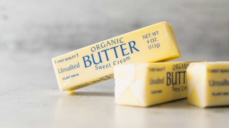 wrapped sticks of butter