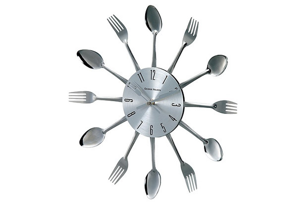 Metal Spoons Clock