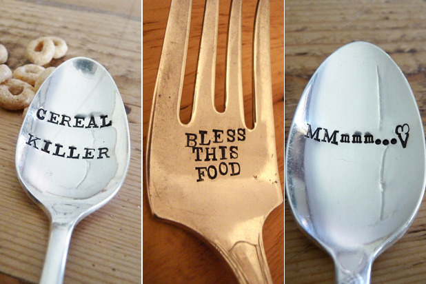 Hand-Stamped Cutlery 