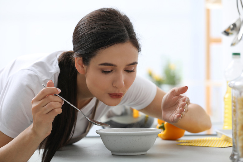 Don't blow on food to cool it