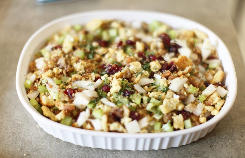 Caramelized Onion Challah Stuffing