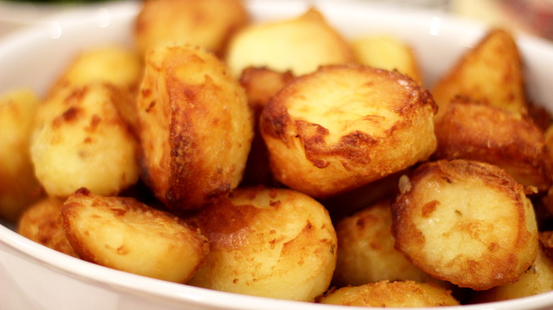 Cooked small potatoes