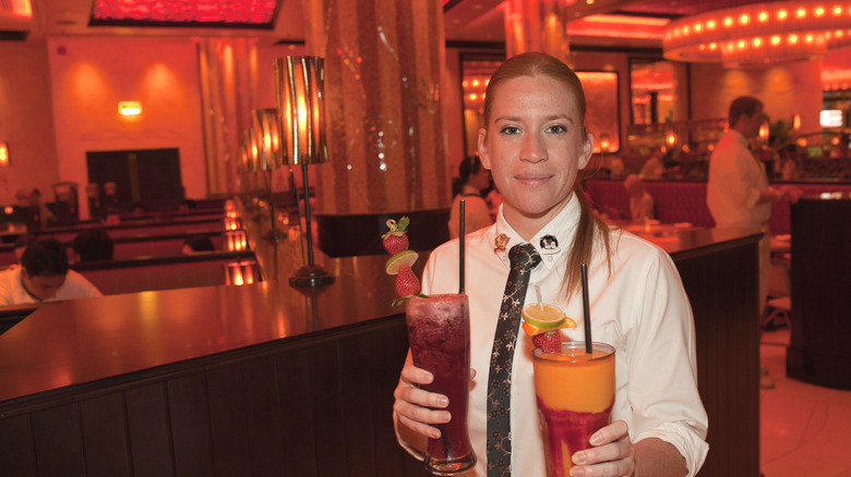 A server at the Cheesecake Factory.