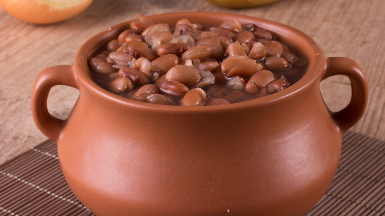 Kidney beans in a pot