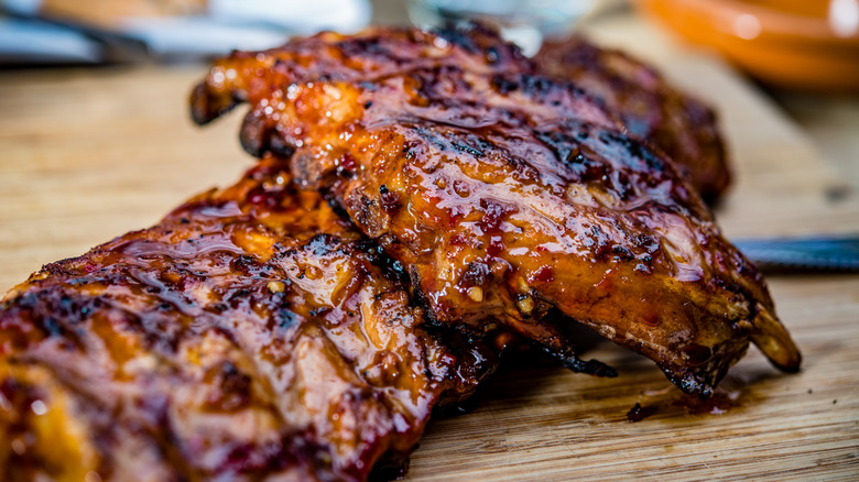 Close up of ribs