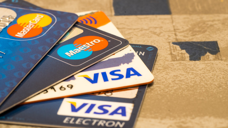 Visa and Mastercard credit cards